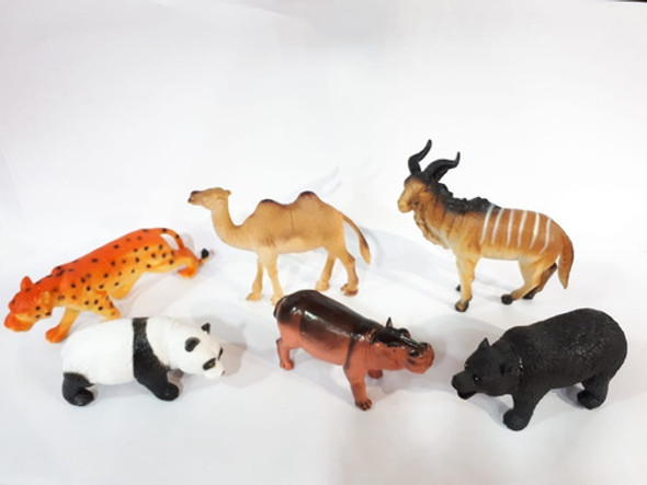 Set De Animales Salvajes X6 - Wild World (panda) 1