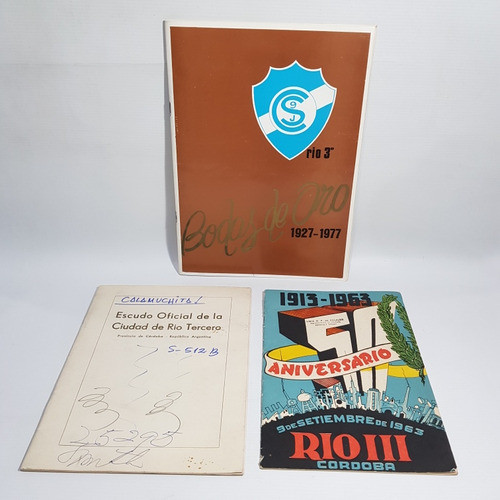 Antiguo Río Tercero Historia Escudo Aniv Club Lote Mag 60489 0