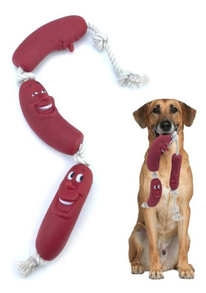 Juguete Para Perro Cuerda Con 3 Salchichas 0 Juguete Para Perro Cuerda Con 3 Salchichas 0
