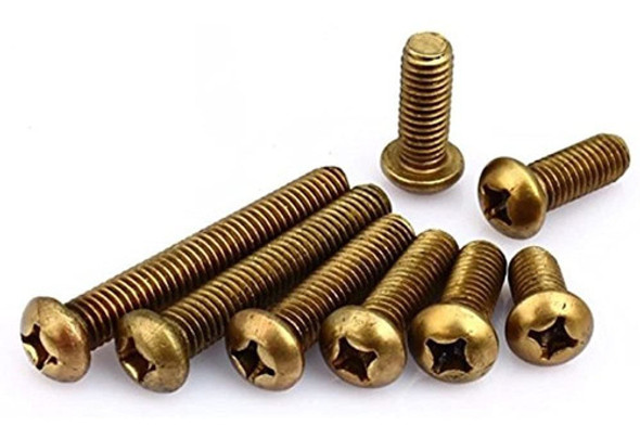 Juego De Tornillos De Cabeza De Laton Macizo Phillips M2 M3 0