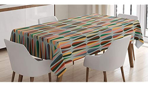 Mantel De Mediados Del Siglo Por Ambesonne Simples Dos Forma 0