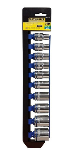 Juegos De Dados Set 1/2 Mm-pg 10 Piezas Calidad Crossmaster 0