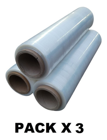 Pack X 3 Nylon Film Strech Para Embalar Paletizar Bobina 3kg 1 Pack X 3 Nylon Film Strech Para Embalar Paletizar Bobina 3kg 1