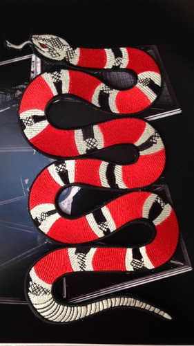 Parche Bordado, Serpiente Inspirada 20 X 11 Cm Termoadhesivo 1