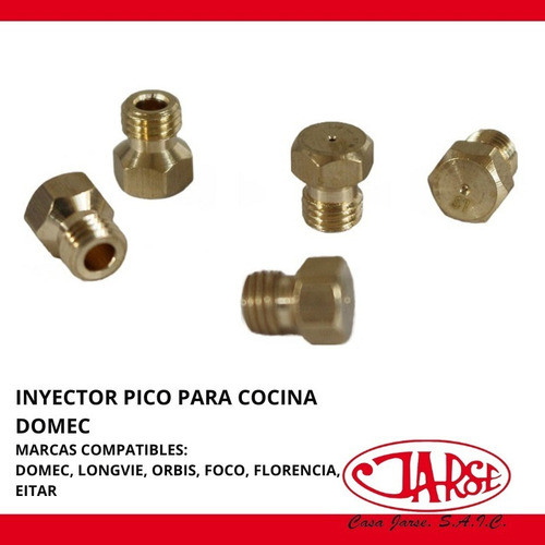 Inyector Pico Para Cocina 0.57mm Rosca 6x0.75 X50 Unidad 1