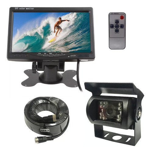 Strong Pantalla 7 PuLG Tft 2 Entradas + Camara De Retroceso 0