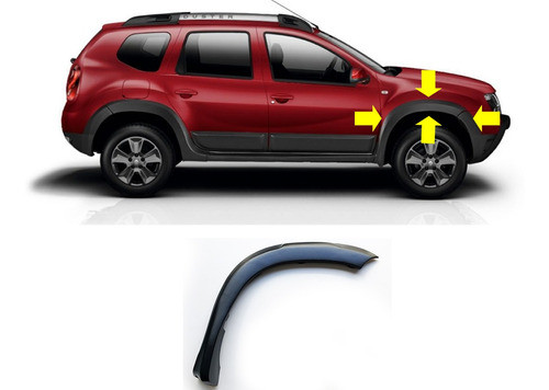 Moldura Fender Guardabarro Renault Duster Delantera Derecha 1