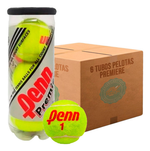 6 Tubos Pelota Penn Premiere X 3 (distribuidor Oficial) 0