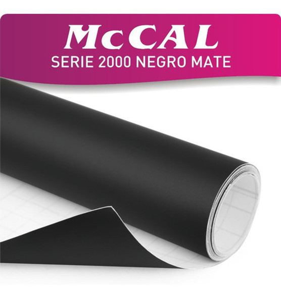 Mccal Vinilo Autoadhesivo Negro Mate 1.00x0.61mts 0
