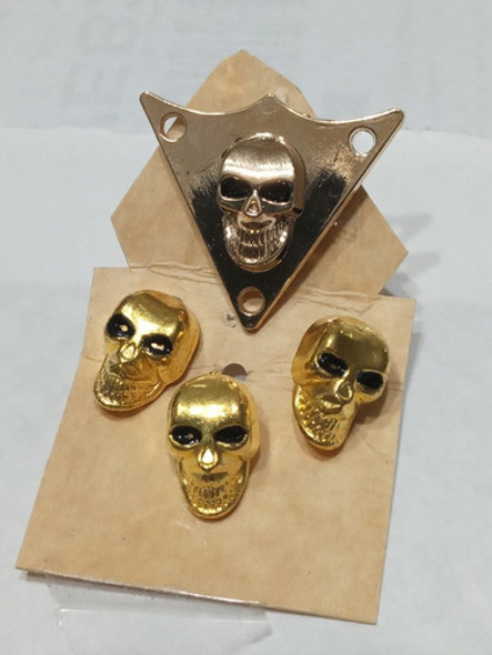 Antigua Casa De Botones Boton Calavera Y Punteras 1