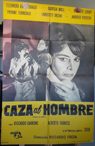 Afiche Cine Poster Manhunt Caccia All'uomo Riccardo Freda 0