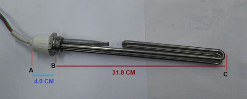 Resistencia 1500w Con Rosca Calentador Solar Presurizado 1