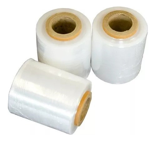 3 Rollos Film Para Embalaje 10cm Transparente Stretch Film 0