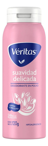 Veritas Talco Desodorante En Polvo Suavidad Delicada 120g 0