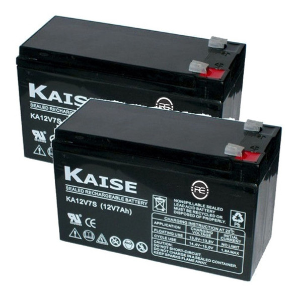 Bateria Gel 12v 7a Recargable Alarma X 2 Unidades 12 7ah 0