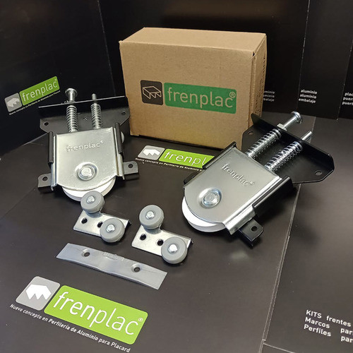 Kit De 2 Ruedas Frenplac Para Puerta Placar Corredizo 1