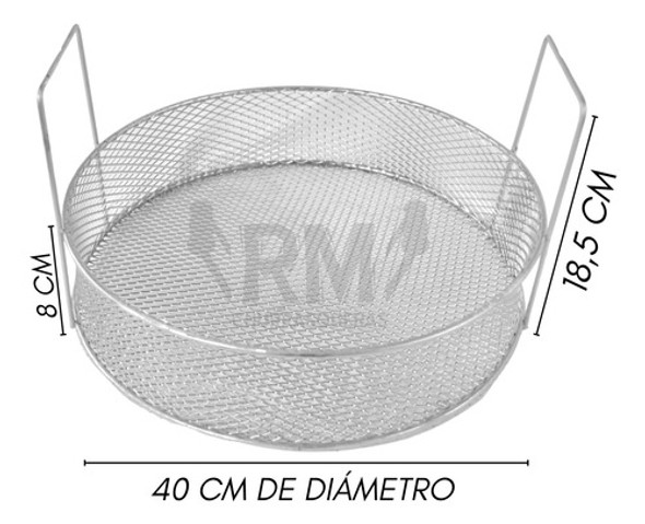 Canasto Freidor 40cm P/ Discos De Arado -  Papa Fritas Rabas 1