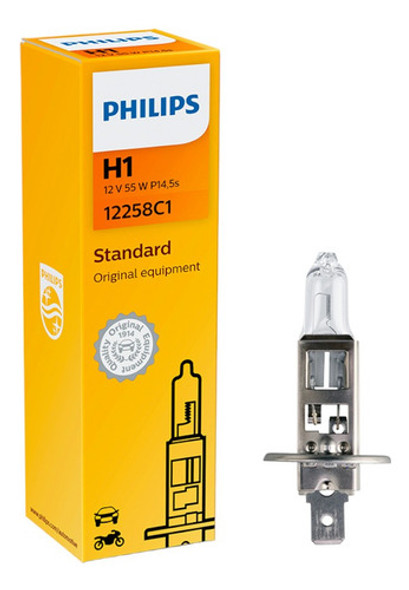 Lampara Philips Halogena 12v 55w H1 P14.5s C1 (50310-01655) 0