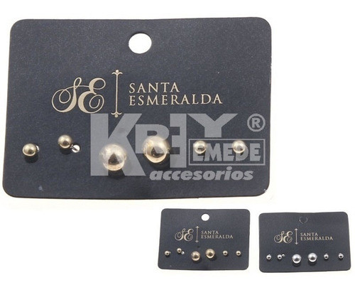 Set Aros Perlitas Metal Colores Surt. Por Mayor X 12 Unid. 0