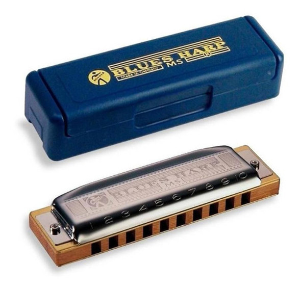 Armónica Hohner Blues Harp En B Si Diatónica Estuche Oferta 0