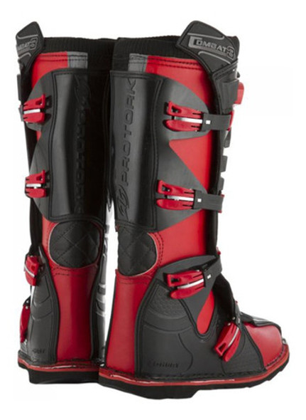Botas Moto Cross Combat Protork Combat Talle 45 Negro/rojo 1 Botas Moto Cross Combat Protork Combat Talle 45 Negro/rojo 1