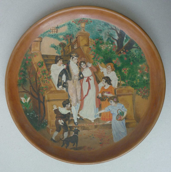 Pintura Sobre Plato De Terracota/ceramica San Isidro(a Mano) 0 Pintura Sobre Plato De Terracota/ceramica San Isidro(a Mano) 0