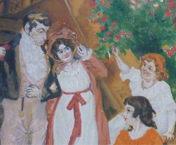 Pintura Sobre Plato De Terracota/ceramica San Isidro(a Mano) 1 Pintura Sobre Plato De Terracota/ceramica San Isidro(a Mano) 1