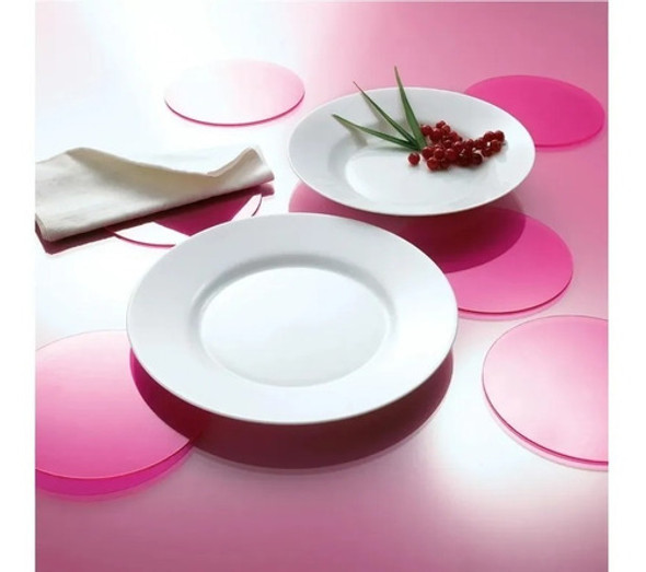 Set X 12 Plato Postre 19 Cm Luminarc Everyday Vidrio Opal 1 Set X 12 Plato Postre 19 Cm Luminarc Everyday Vidrio Opal 1