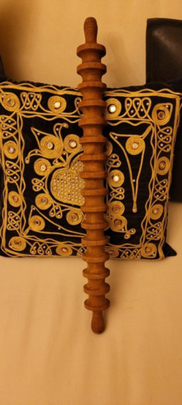 Antiguo Palo Madera Para Amasar Cortar Decoración  Colección 1