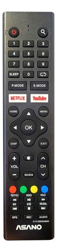 Control Remoto Adicional Para Tv Asano Version 2023 0