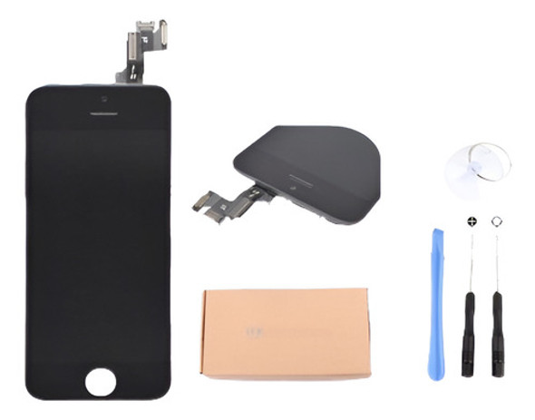 Negro Para La Prueba 100% iPhone SE Lcd Pantalla Vidrio Digi 0