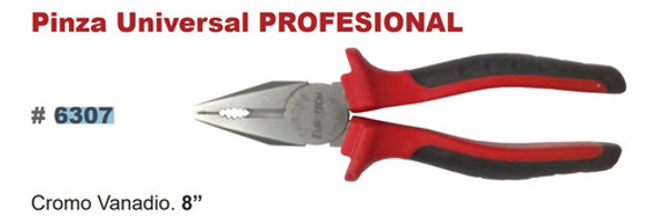 Pinza Universal 8 Pulgadas Roja Eurotech Eu6307 1 Pinza Universal 8 Pulgadas Roja Eurotech Eu6307 1
