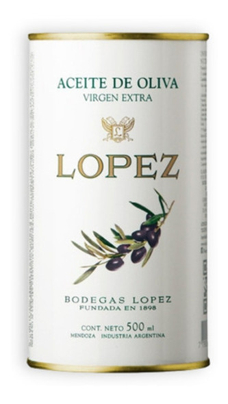 López Aceite De Oliva Extra Virgen Lata 500ml Bodegas López 0