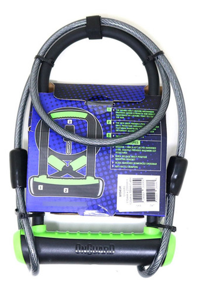 Traba U + Linga Bicicleta Onguard 8154 Neons 11.5cmx23cm 1 Traba U + Linga Bicicleta Onguard 8154 Neons 11.5cmx23cm 1