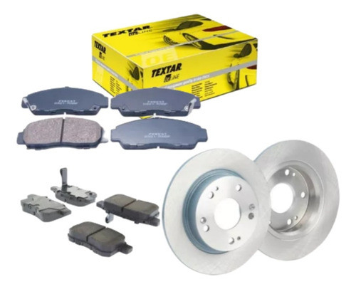 Discos De Freno Traseros Y Pastillas 4 Ruedas Honda Civic 0