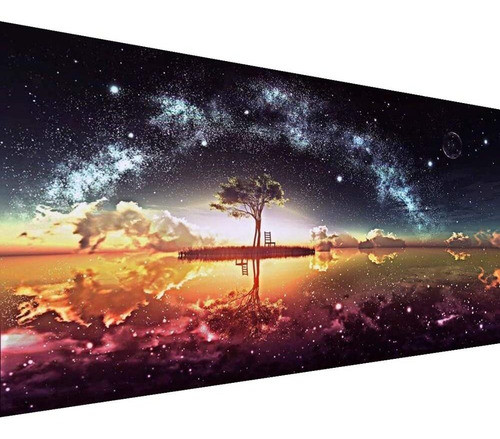 Kit De Pintura Con Diamantes 5d Arbol Paisaje 99x40cm 0