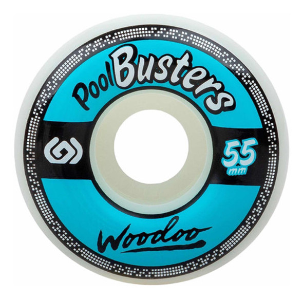 Ruedas Skate Woodoo 55mm ¡pool Busters Pro! Extra Anchas 0