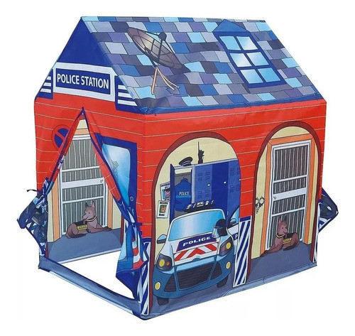 Carpa Para Niños Casita De Juguete Modelo Estación Policía 1