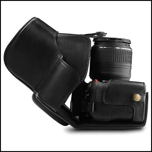 Mega Gear Mg1535 Ever Ready Funda De Cuero Para Cámara Con 1