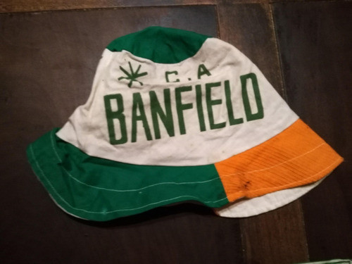 Antiguo Gorro Piluso De * Banfield * Años 80  - De Tela 1