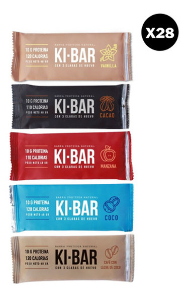 Ki Bar - Barritas Proteicas  - Pack X 28 Unidades - Variadas 0