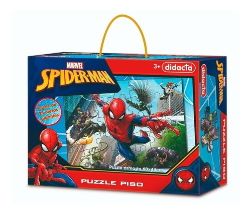 Puzzle De Piso Spiderman Hombre Araña - Piezas Gigantes 0