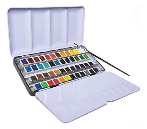 Juego De 48 Pinturas De Acuarela De Media Bandeja - Pinturas 1