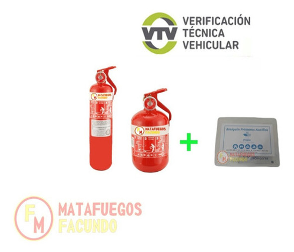 Kit Seguridad Botiquin Y Matafuego Nuevo Vehicular 0 Kit Seguridad Botiquin Y Matafuego Nuevo Vehicular 0
