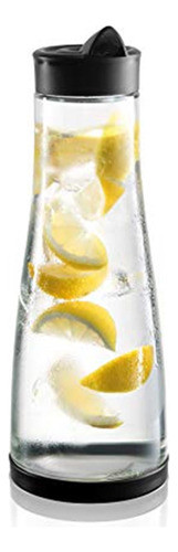 Jarra De Agua De Vidrio Tapa Y Base Protectora - Pico D... 0
