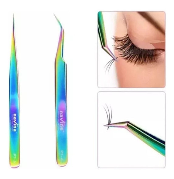 Pack De Pinzas Para Colocación De Extensiones De Pestañas 1