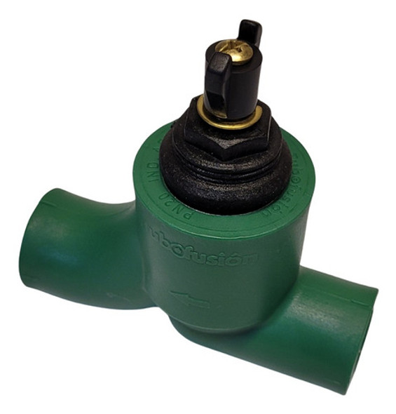 Llave De Paso 25 Poliamida Termofusion Verde Agua Tubofusion 1