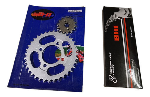 Kit Corona Piñon Cadena Zanella Zb 110 Whiteshark 0