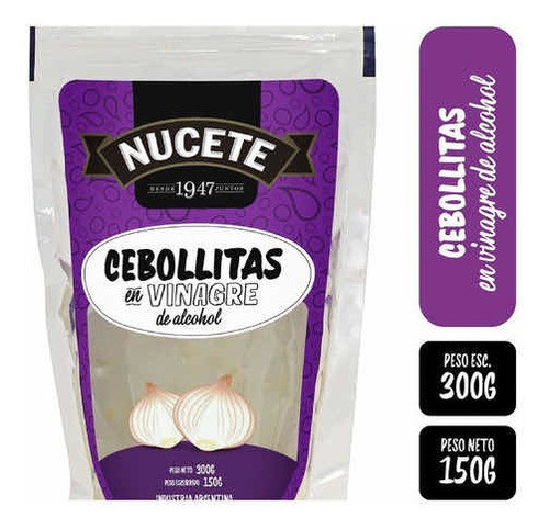 Oferta! 12 Cebollitas Nucete En Vinagre De Alcohol 150g C/u 0