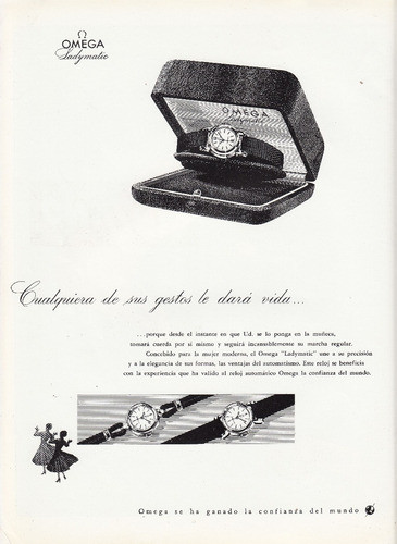 1957 Hoja Publicidad Relojes Omega Argentina Vintage 0